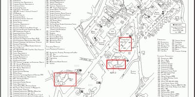La universidad de Auckland mapa