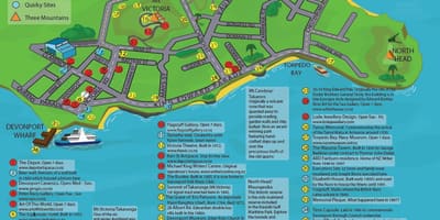 Mapa de Devonport, Auckland