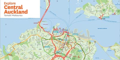 Mapa de Parnell Auckland